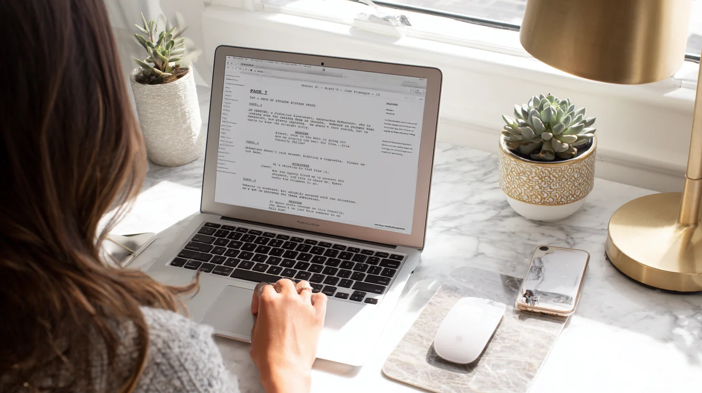 Story development and scriptwriting process